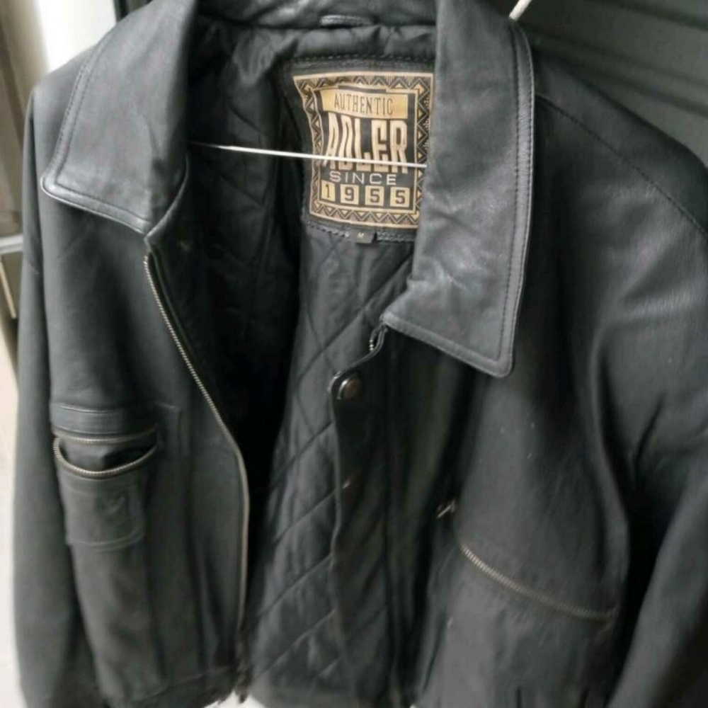 Adler Authentic black leather jacket